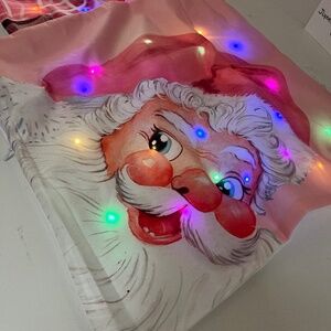 NEW 2 Christmas light up Pillow case, NEW Holiday light up throw pillow covers!